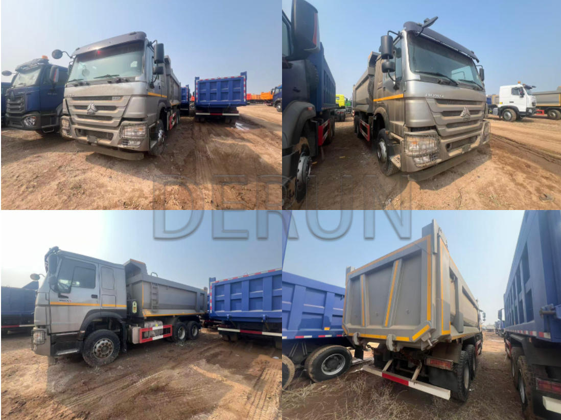 SINOTRUK HOWO 6x4 Trucail Dumpála Seoladh go rathúil go dtí an Ailgéir