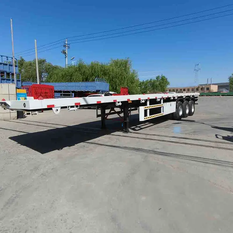 3 Acastóir Leath -Leantóir Flatbed Deartha don Tansáin