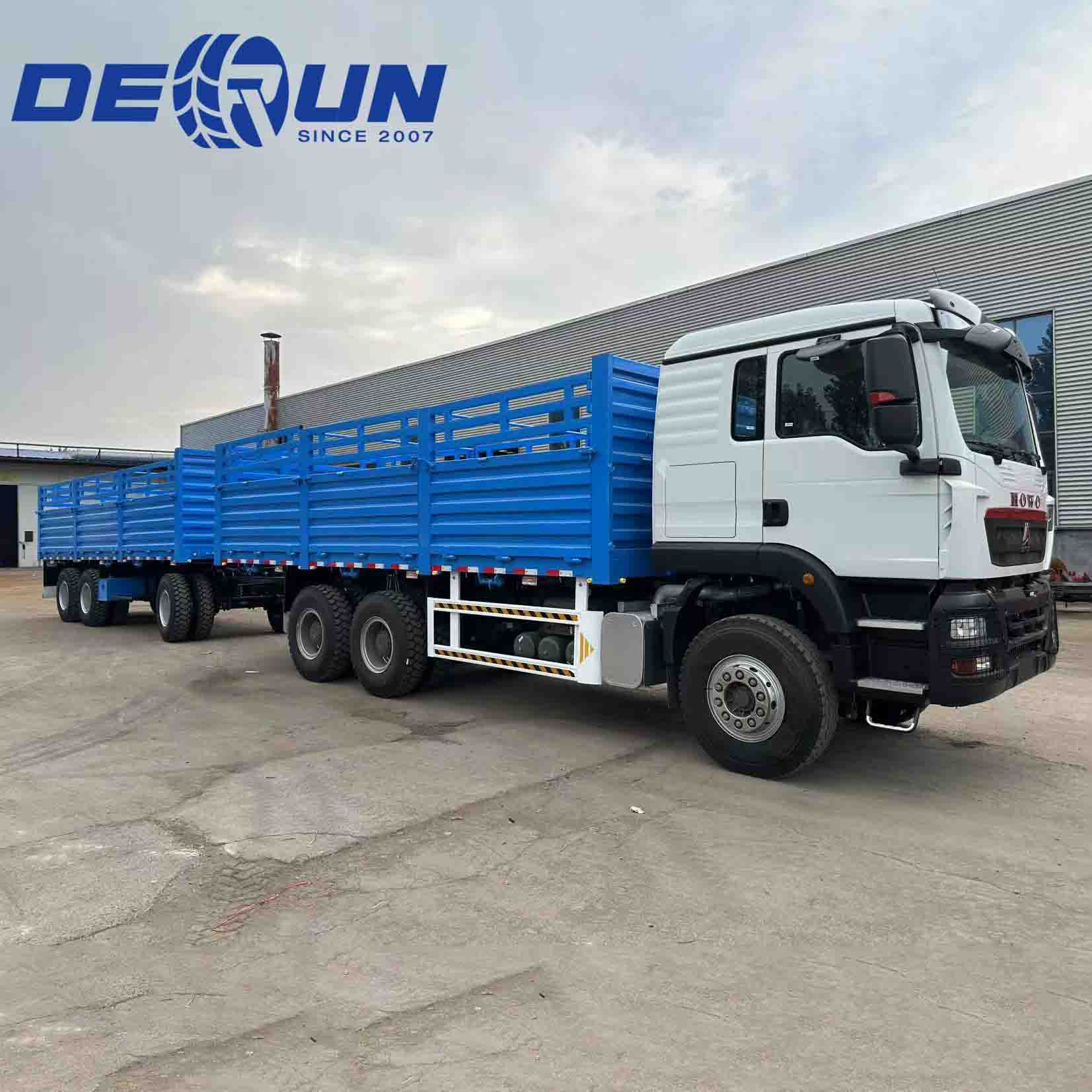Trucail lasta fál sinotruk howo tx 6x4 le 3 leantóir tarraingthe acastóra